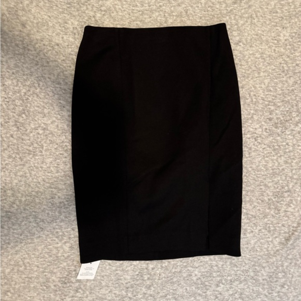 NWT MM Lafleur Classic Black Pencil Skirt Size 10